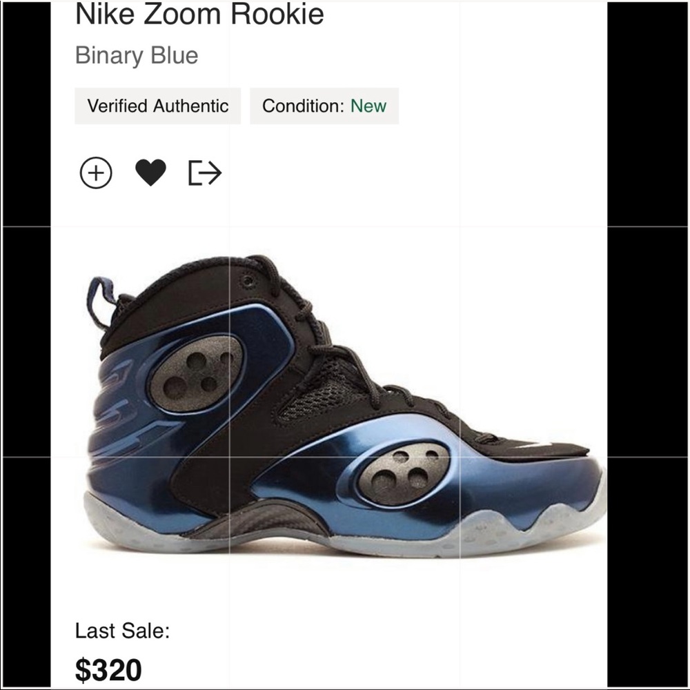 Nike Zoom Rookie “Binary Blue/Black-White” Size 10.5 Men